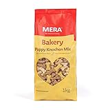 MERA Bakery Puppy Knochen Mix (1kg), Hundeleckerli für Training oder als Snack,...