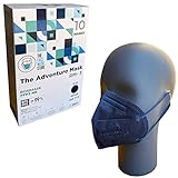 The Adventure Mask Blau FFP3 Atemschutzmasken mit Ohrschlaufen | 5-lagiger Filterschutz...