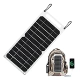 YOUNICE 6W Tragbares Solarladegerät Wasserdicht Solarpanel mit 5V USB Solar Handy...