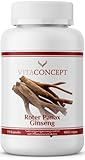 Roter Panax Ginseng Extrakt 600 mg (20% Ginsenoside) | echter koreanischer Ginseng | vegan...