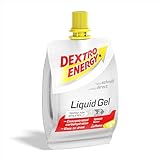 DEXTRO ENERGY LIQUID GEL ZITRONE + KOFFEIN - 12x60ml (12er Pack) - Energy Gel aus schnell...