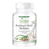 Fairvital | Knoblauch Kapseln mit Mistel + Weißdorn - KMW Kapseln - HOCHDOSIERT - VEGAN -...