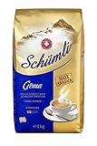 Schümli Crema Ganze Kaffeebohnen 1kg - Stärkegrad 2/5 - UTZ-zertifiziert | 1kg...