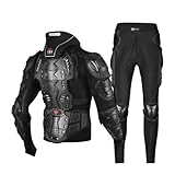 M&Catree Motorradjacke Körperpanzer Oberkörperschutz, Motorradhose und Nackenstütze...