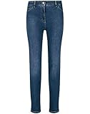 Gerry Weber Damen 5-Pocket Jeans Straight Fit Hose Jeans lang 5-Pocket Jeans unifarben...