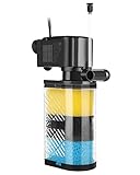 Aqua Miracle 3-Stufen Aquarium Innenfilter für 38-150 Liter Aquarien mit...