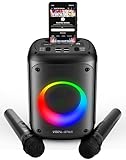 Vocal-Star VS-275 Tragbare Karaoke Maschine mit Bluetooth, Karaoke Anlage, 2...