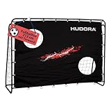 HUDORA Fußballtor Trainer mit Torwand - Robustes Outdoor Fußballtor für Kinder &...