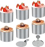 6 Stück Dessertringe und Speiseringe, speiseringe Lebensmittel Ringe, Ring Set...