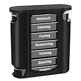 Collazoey Pill Box 7 Days, Schubladen Pillen Organizer, Reise Tablettenbox mit Fächern...