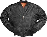 Mil-Tec Herren Typ Ma1 Jacke, Schwarz, M