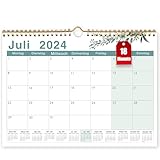 18 Monats Kalender 2024-2025, Wandkalender 2024 Im A4 Querformat, Kalender 2024...