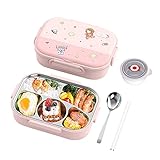 Cymwer 1550 ml Bento-Box Portionsbehälter, 4/5 Fächer, Frischhaltedosen aus Edelstahl,...