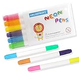 AMUSEPROFI Neon Pens, Neonmarkerzum Ersatz, 2 Spitzen, Anwendbar Für Schreibtafel,...