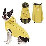 Vejaoo Regenmantel Hund Wasserdicht, Reflektierend Regenjacke mit Kapuze für Hund,...