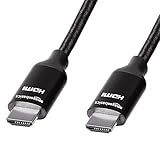 Amazon Basics Geflochtenes Hochgeschwindigkeits-HDMI-Kabel, Schwarz, 1,8 m