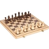 Lingle 38 cm Reisen hölzerne klappbare Schachspiel Set mit 7,6 cm König Höhe...