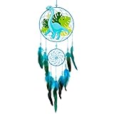 MHJY Traumfänger Kinder, Dinosaurier Dreamcatcher mit Feder Gross...