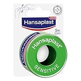 Hansaplast Fixierpflaster Sensitive (5 m x 2,5 cm), hypoallergenes Tapeband zur...