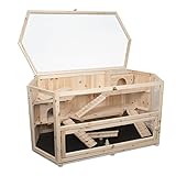 Hamsterkäfig Fanny aus Holz - Maße:115x60x58 cm - zur Nutzung im Innenbereich...