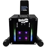 RockJam Singcube 5-Watt-Bluetooth-Karaoke-Maschine mit zwei Mikrofonen,...