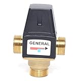 Thermostatisches Mischventil 3 Wege Wassertemperatur Ventil Thermostatkopf DN20 1.9m3/h...