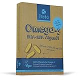 Omega 3 Vegan Algenöl – Hochdosiert 325mg DHA + 150mg EPA pro Kapsel - Nur 1 Kapsel pro...