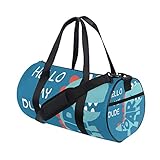 WowPrint Sporttasche mit niedlichem Dinosaurier-Motiv, wasserdicht, Handtasche,...