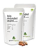 BIO PREMIUM MANDELMEHL 2er– weiß, lower-Carb, glutenfrei, vegan, entölt,...