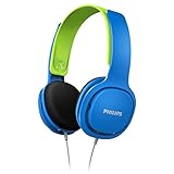 Philips SHK2000BL/00 Over Ear Kinder Kopfhörer, Farbige LED-Leuchten, 85dB...