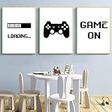 AdoDecor Bilder auf Leinwand Game Loading Gaming-Raumdekoration Wandbilder Wohnzimmer...