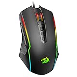 Redragon Gaming Maus, Gaming Mouse mit RGB und Einstellbar 8000 DPI, Maus mit 9...