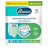 Dr. Beckmann MAGIC LEAVES Waschmittel-Blätter UNIVERSAL | vordosierte & wasserlösliche...