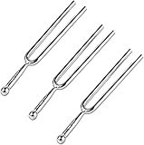 Boisbresil 3 Stück Stimmgabel Standard A440 Tuning Fork Stimmgerät aus...