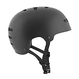 TSG Unisex Evolution Solid Color Helm, Schwarz (satin black), S/M EU