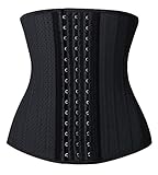 YIANNA Korsett Shapewear Damen Bauchweg Stark Formend Latex Waist Trainer Sport...