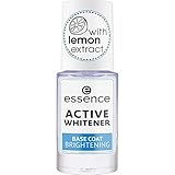 essence, ACTIVE WHITENER BASE COAT BRIGHTENING Nail Care Nagelpflege transparent...