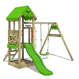 FATMOOSE Spielturm Klettergerüst FriendlyFrenzy Fun XXL mit Schaukel &...