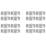 Xptieeck Tortenringe aus Edelstahl, 6,1 cm, perforierter Kuchen-Mousse-Ring,...