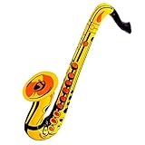 Widmann 23931 - Aufblasbares Saxophon, 55 cm, Musiker, Instrument, Karneval,...