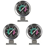 TFA Dostmann Kühlschrankthermometer analog 14.4011.60 aus Edelstahl auch geeignet für...