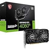 MSI GeForce RTX 4060 Ti Ventus 2X Black 16G OC Grafikkarte -NVIDIA RTX 4060 Ti,...