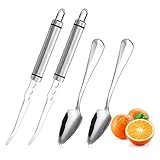 Grapefruit Messer, Edelstahl Grapefruit Messer 2 Stück, Grapefruit Messer...