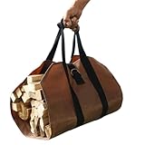 QZLNONTK Brennholz-Lagersäcke, Outdoor Camping Brennholz Segeltuch Log Träger Tote...