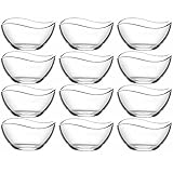 Ecolle 12tlg. Glasschalen Set aus hochwertigem Glas Schalen Glasschale...