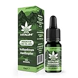 CBD Öl 20% von Vital24-10ML - Hanföl CBD Tropfen - Cannabisöl aus bestem Hanf...