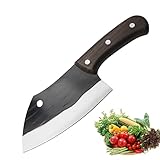 TJ POP Hackmesser Chinesisches Kochmesser Professionelles 15.6cm, Scharfer...