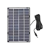 Hyexu Solarpanel, 6 W, 12 V, für Sicherheitskamera im Außenbereich, Solarzelle, mit...