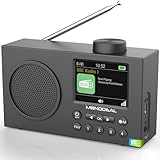 DAB Radio mit Bluetooth, DAB Plus Radio mit 3' Großes TFT Display, Rechargeable Dab+...