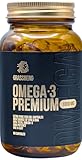 GRASSBERG - Omega-3 Premium 1000mg | Ultra reines Fischöl zur Unterstützung des...